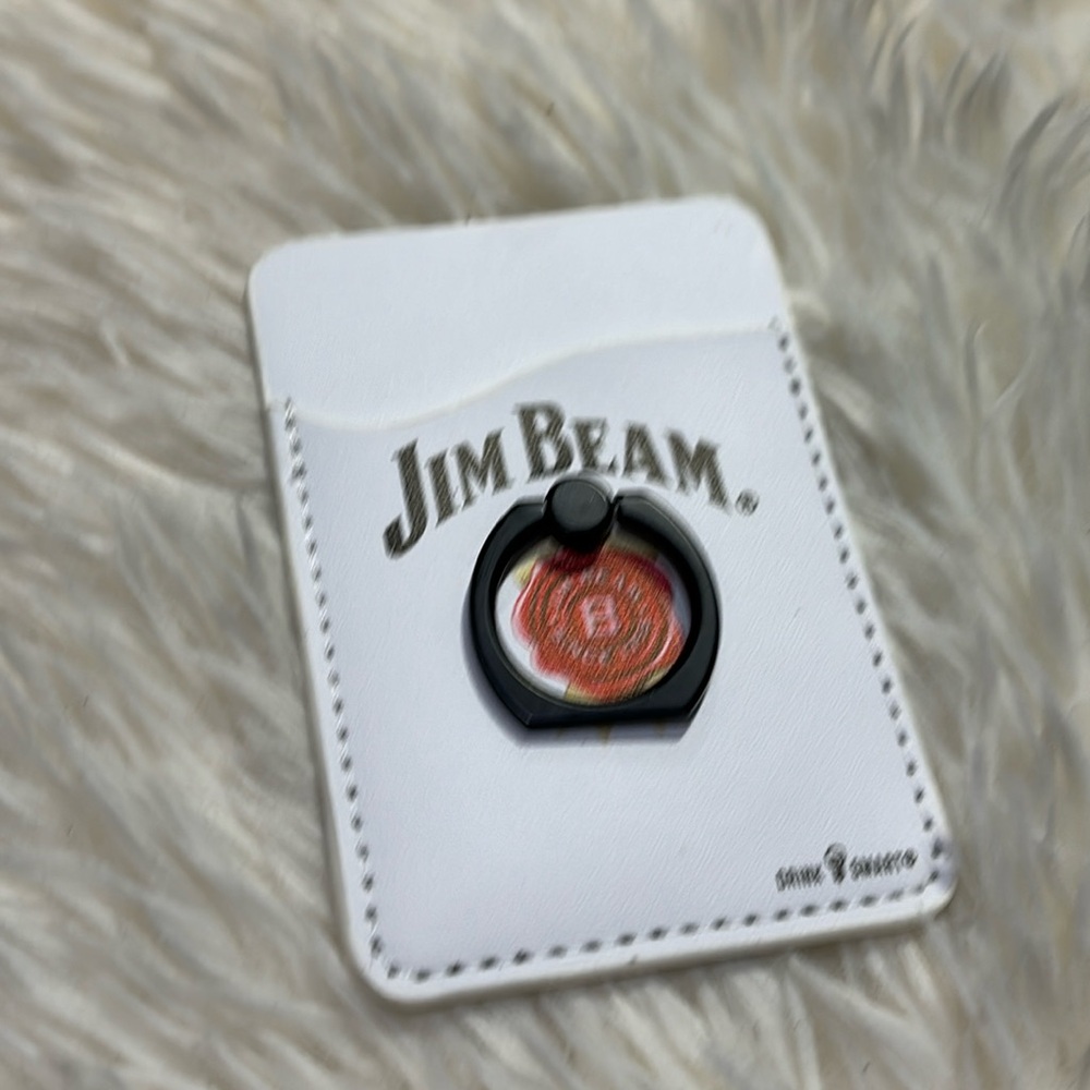 Jim Beam White Wallet / Phone Stand / Phone Ring